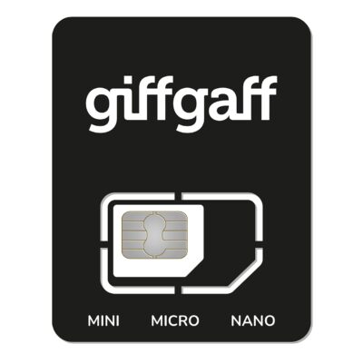 【英国保号神卡】giffgaff,0月租保号卡,免费收短信,已激活好,包含15英镑话费,可直接使用